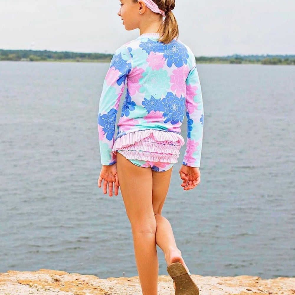 Ruffle Butts Girls Swimsuit - Size 7